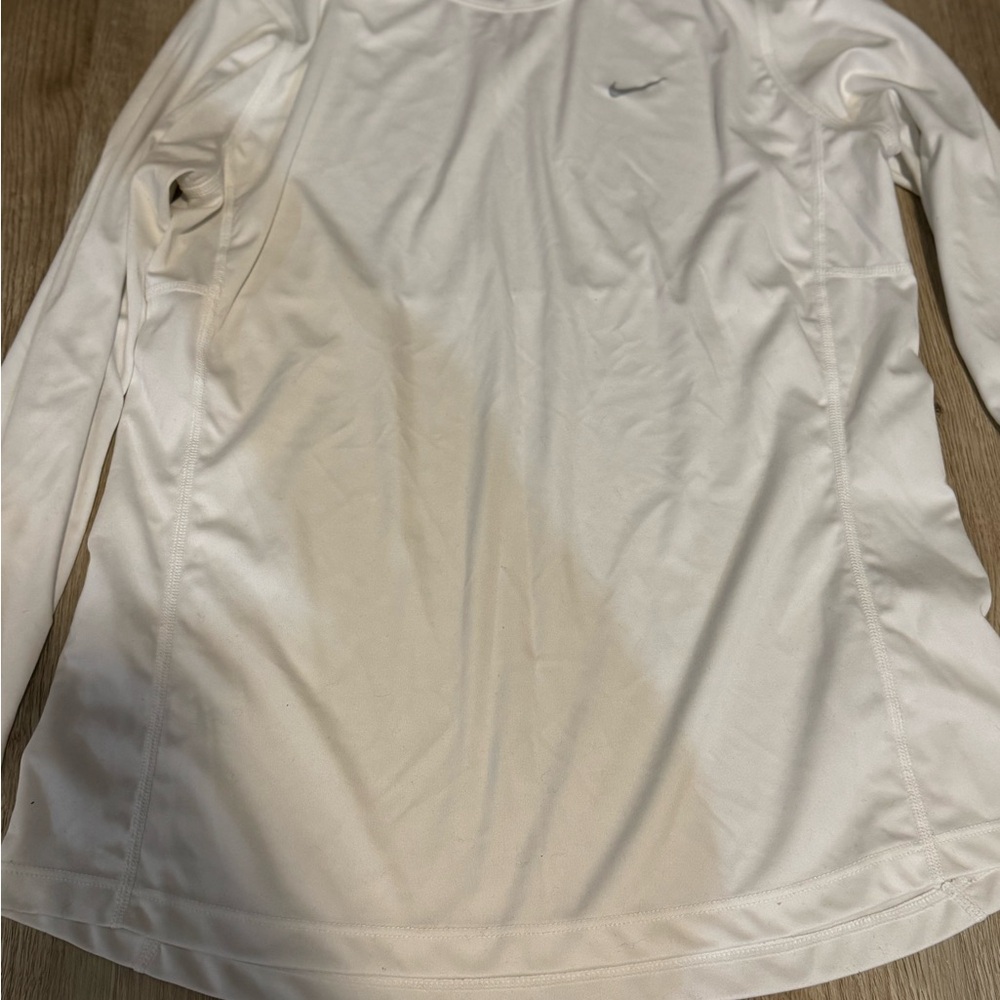 Nike Dry Fig Women's Long Sleeve Tee - Cream